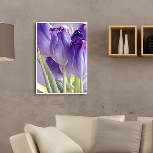 Purple Tulip 30*40CM (canvas) Full Square Drill Diamond Painting