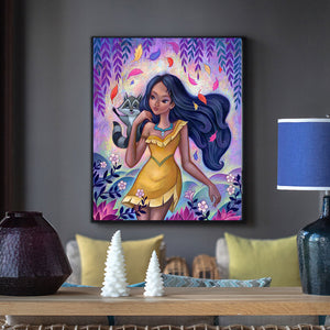 Disney Princess Pocahontas 30*40CM(canvas) Full Round Drill Diamond Painting