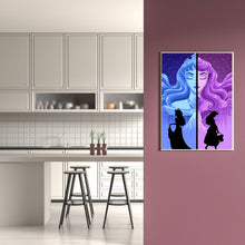 Load image into Gallery viewer, Princess Silhouette 30*40CM(canvas) Full Round Drill Diamond Painting
