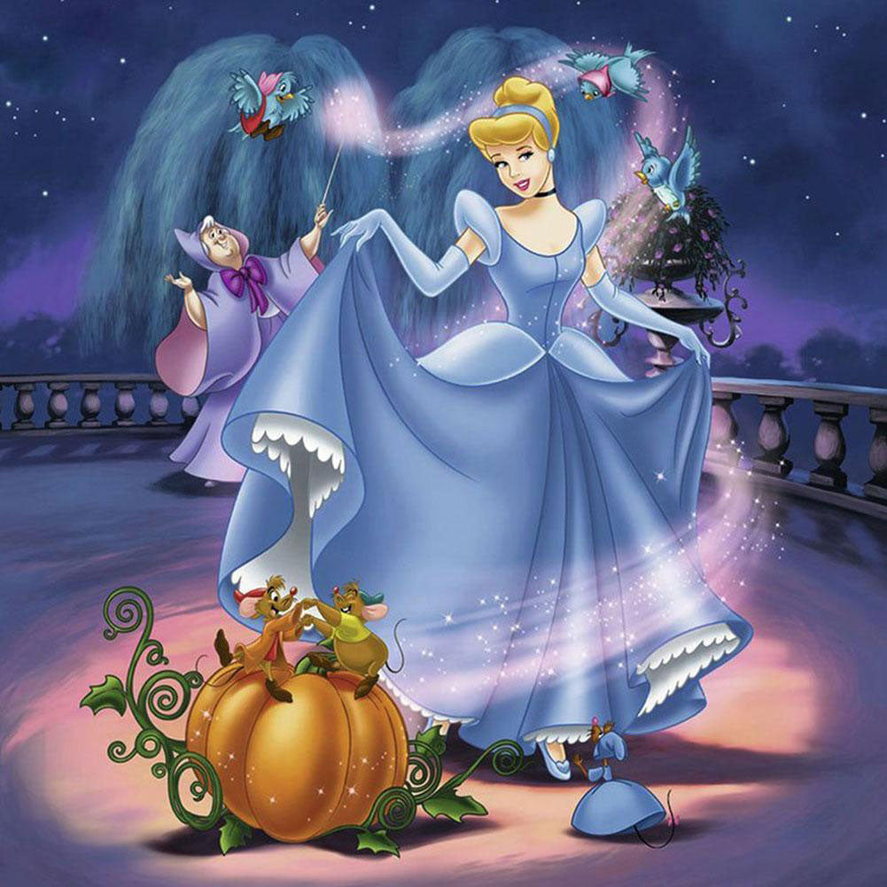 Princess Cinderella 50*50CM (canvas) Full Round Drill Diamond Painting