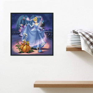 Princess Cinderella 50*50CM (canvas) Full Round Drill Diamond Painting