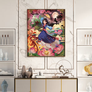 Hua Mulan 50*60CM (canvas) Full Square Drill Diamond Painting