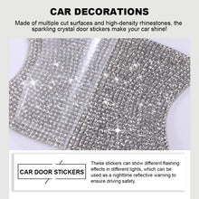 Load image into Gallery viewer, 8pcs/set Car Door Handle Sticker Anti-scratch Rhinestone Auto Protection Film
