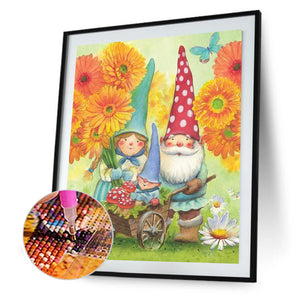 Goblin In Flower 50*60CM (canvas) Full Square Drill Diamond Painting