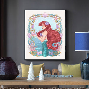 Disney Ariel Princess 30*40CM(canvas) Full Round Drill Diamond Painting