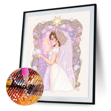 Load image into Gallery viewer, Disney Cut Hair Princess Lepe 30*40CM(canvas) Full Round Drill Diamond Painting
