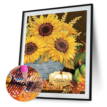 Load image into Gallery viewer, Autumn Sunflower 30*40CM(canvas) Full Round Drill Diamond Painting
