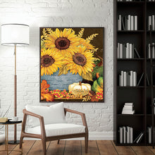 Load image into Gallery viewer, Autumn Sunflower 30*40CM(canvas) Full Round Drill Diamond Painting
