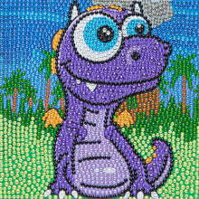 Load image into Gallery viewer, Little Dinosaur 15*15CM (canvas) Full Round Drill Diamond Painting
