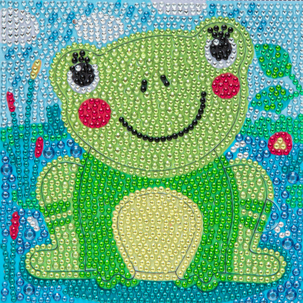 Frog 15*15CM (canvas) Full Round Drill Diamond Painting