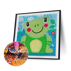 Frog 15*15CM (canvas) Full Round Drill Diamond Painting