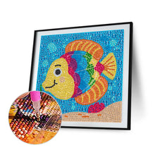 Load image into Gallery viewer, Sea ??Fish 15*15CM (canvas) Full Round Drill Diamond Painting
