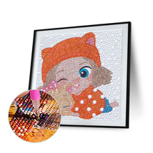 Load image into Gallery viewer, Little Girl And Dog 15*15CM (canvas) Full Round Drill Diamond Painting
