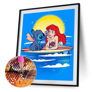 Mermaid Ariel 30*40CM (canvas) Full Round Drill Diamond Painting