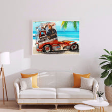 Load image into Gallery viewer, Johnny Halli Wears A Promotional Van 40*30CM(canvas) Full Round Drill Diamond Painting
