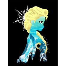 Load image into Gallery viewer, Princess Elsa Silhouette 30*40CM (canvas) Full Round Drill Diamond Painting
