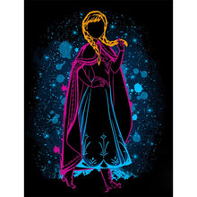 Load image into Gallery viewer, Princess Anna Silhouette 30*40CM (canvas) Full Round Drill Diamond Painting
