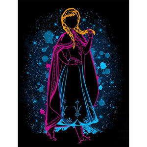 Princess Anna Silhouette 30*40CM (canvas) Full Round Drill Diamond Painting