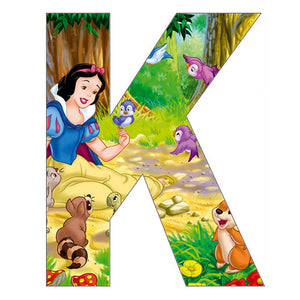 Letter Snow White K 30*30CM(canvas) Full Round Drill Diamond Painting