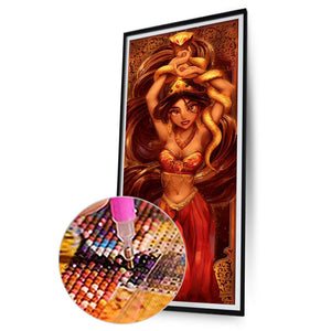 Flaming Jasmine Princess 30*70CM (canvas) Full Round Drill Diamond Painting