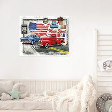 Load image into Gallery viewer, Route 66 Classic Cars 60*50CM (canvas) Full Round Drill Diamond Painting
