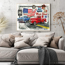 Load image into Gallery viewer, Route 66 Classic Cars 60*50CM (canvas) Full Round Drill Diamond Painting
