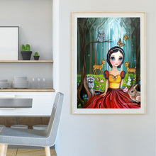 Load image into Gallery viewer, Snow White In The Enchanted Forest 30*40CM (canvas) Full Round Drill Diamond Painting
