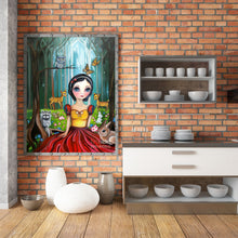 Load image into Gallery viewer, Snow White In The Enchanted Forest 30*40CM (canvas) Full Round Drill Diamond Painting
