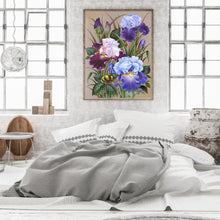 Load image into Gallery viewer, Iris Bee Orchid 40*50CM (canvas) Full Round Drill Diamond Painting
