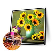 Load image into Gallery viewer, Sunflower 50*50CM (canvas) Full Round Drill Diamond Painting
