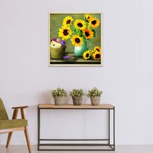 Load image into Gallery viewer, Sunflower 50*50CM (canvas) Full Round Drill Diamond Painting
