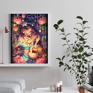 Disney Princess Jasmine 40*50CM (canvas) Full Square Drill Diamond Painting