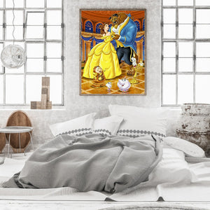 Disney Princess Belle Dance 40*60CM (canvas) Full Round Drill Diamond Painting