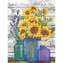 Load image into Gallery viewer, Sunflower Vase 30*40CM (canvas) Full Round Drill Diamond Painting
