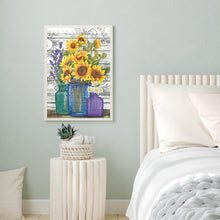 Load image into Gallery viewer, Sunflower Vase 30*40CM (canvas) Full Round Drill Diamond Painting
