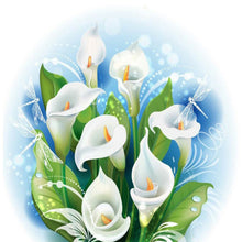 Load image into Gallery viewer, Calla Lotus Bunch 40*40CM (canvas) Full Round Drill Diamond Painting
