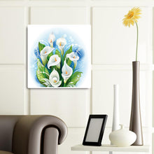 Load image into Gallery viewer, Calla Lotus Bunch 40*40CM (canvas) Full Round Drill Diamond Painting
