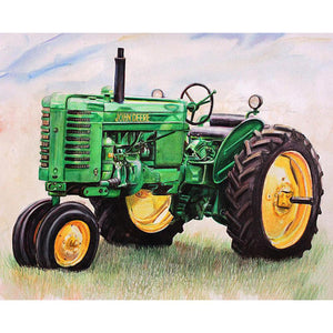 Rural Locomotive 50*40CM (canvas) Full Round Drill Diamond Painting