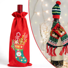 Load image into Gallery viewer, DIY Special Drill Diamond Painting Christmas Wine Bottle Covers (TB007)
