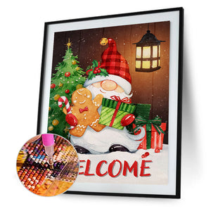 Christmas Goblin 30*40CM (canvas) Full Round Drill Diamond Painting