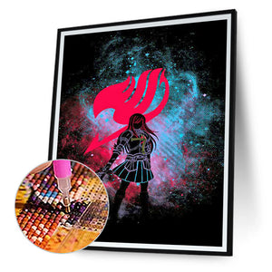 Fairy Tail - Elsa Silhouette 30*40CM (canvas) Full Round Drill Diamond Painting