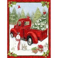 Load image into Gallery viewer, Red Car With Christmas Tree 30*40CM (canvas) Full Square Drill Diamond Painting
