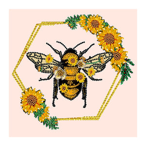 Bee 30*30CM (canvas) Partial Special-Shaped Drill Diamond Painting