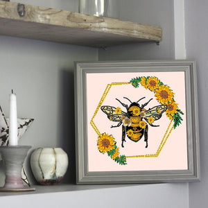 Bee 30*30CM (canvas) Partial Special-Shaped Drill Diamond Painting