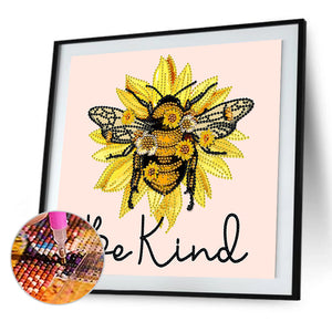 Bee 30*30CM (canvas) Partial Special-Shaped Drill Diamond Painting