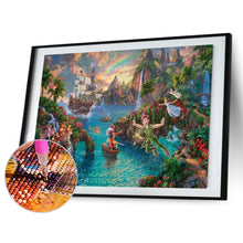 Load image into Gallery viewer, Disney Dreams Peter Pan&#39;S Neverland 50*30CM (canvas) Full Round Drill Diamond Painting
