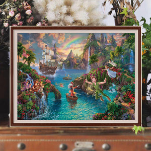 Disney Dreams Peter Pan'S Neverland 50*30CM (canvas) Full Round Drill Diamond Painting