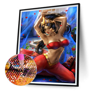 Princess Jasmine 30*40CM (canvas) Full Round Drill Diamond Painting