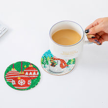 Load image into Gallery viewer, Christmas Coaster 5D DIY 6pcs/set Cup Cushion Acrylic Wooden for Room Decoration
