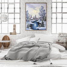 Load image into Gallery viewer, Snowy Village 40*50CM (canvas) Full Round Drill Diamond Painting
